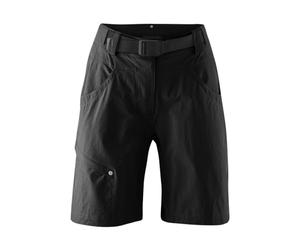 Gonso Mira, Short de cyclisme court pour femme, Short de cyclisme 2en1 avec empiècement stretch sur le fessier, Caleçon de cyclisme avec rembourrage de siège Relax Gel Confort, Coupe large, Sans PFC