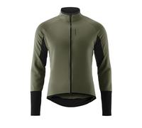 Gonso Road Jacket Softshell 2 M, Veste de cyclisme pour homme, Veste Softshell hydrofuge, Coupe-vent, G-Shell pour une isolation thermique optimale, Coupe ajustée, Sans PFC, Vert, XL