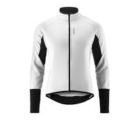 Gonso Road Jacket Softshell 2 M, Veste de cyclisme pour homme, Veste Softshell hydrofuge, Coupe-vent, G-Shell pour une isolation thermique optimale, Coupe ajustée, Sans PFC, Blanc, XL
