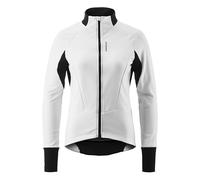Gonso Road Jacket Softshell 2 W, Veste de cyclisme pour femme, Veste Softshell hydrofuge, Coupe-vent, G-Shell pour une isolation thermique optimale, Coupe ajustée, Sans PFC, Blanc, 38