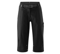 Gonso Ruth 3/4, Pantalon de cyclisme 3/4 pour femme, Short de cyclisme 2en1, Caleçon de cyclisme boutonnable avec rembourrage de siège Relax Gel Confort, Hydrofuge & anti-tâches, Coupe large, Sans PFC