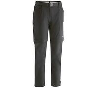 Gonso Ruth, Pantalon de cyclisme long pour femmes avec fonction zip-off, Imperméable et anti-tâches, Rembourrage de siège Relax Gel Comfort, Coupe près du corps, Noir, 50