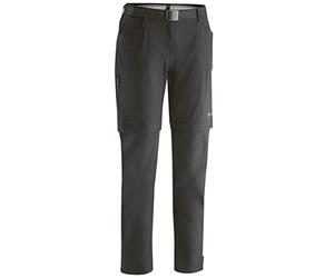 Gonso Ruth, Pantalon de cyclisme long pour femmes avec fonction zip-off, Imperméable et anti-tâches, Rembourrage de siège Relax Gel Comfort, Coupe près du corps, Noir, 50
