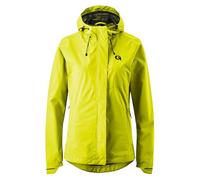 Gonso Save Jacket Essential W, Veste de cyclisme pour femme, Veste de pluie imperméable, étanche jusqu'à 10 000 mm et coupe-vent, Laminé 2 couches & coutures scellées, Coupe large, Sans PFC, Jaune, 48