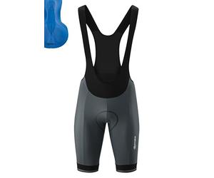 Gonso Sitivo Bib M, Cuissard à bretelles court pour homme, Avec peau de chamois Sitivo Confort, Haute élasticité et élastique en silicone antidérapant, Coupe ajustée, Gris, 6XL