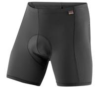Gonso Sitivo U M, Sous-vêtement cycliste pour homme, S'adapte sous tous les shorts de vélo, Collant avec peau de chamois Sitivo avec éléments Poron, Coupe ajustée, Noir/vert, L
