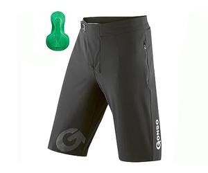 Gonso Sitivo Shorts Homme, Noir/Vert, 3XL