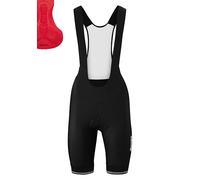 Gonso Sitivo W Bib Short de Cyclisme à Bretelles pour Femme avec Rembourrage Sitivo Red Comfort, Grande élasticité des mouvements et élastique en Silicone antidérapant sur Les Jambes, Coupe ajustée,