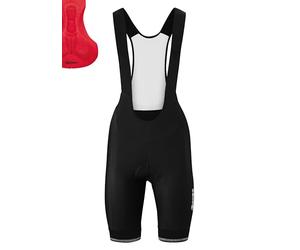 Gonso Sitivo W Bib Short de Cyclisme à Bretelles pour Femme avec Rembourrage Sitivo Red Comfort, Grande élasticité des mouvements et élastique en Silicone antidérapant sur Les Jambes, Coupe ajustée,