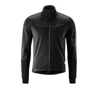 Gonso Valaff, Veste de vélo pour homme, Veste softshell déperlante, Coupe-vent, G-Shell pour une isolation thermique optimale, Coupe ajustée, Sans PFC, Noir, 5XL