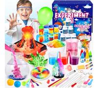 Gontence 80+ Experiences Scientifiques Enfants - Kits éDucatifs de Sciences - Kit Scientifique Enfant - Cadeau Fille Garcon 6 7 8 9 10 Ans - Jouet Chimie Enfant