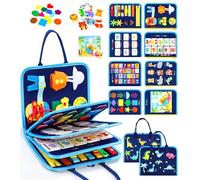 Gontence Busy Board pour Enfants | Busy Board Montessori Jouets pour 2 3 4 5 Ans - Jouets Éducatifs Tout-Petit Voyage - Dinosaure Cadeaux pour Garçon Filles