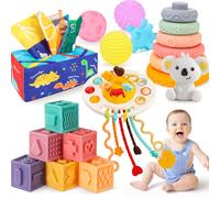 Gontence Jouet Bebe 6 Mois, 5 in 1 Jeux Montessori 1 an, Jouet Sensoriel Bebe | Cube d'Activité Bébé | Balles Sensoarielles Bebe, Cadeau 9 12 Mois