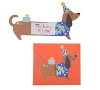 GONZTEL 1 pièce Carte Joyeux Anniversaire avec son Enveloppe, Anniversaire Chien, Carte Anniversaire chien, Carte Joyeux Anniversaire
