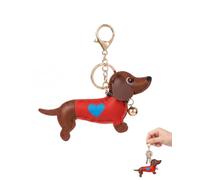 GONZTEL Porte-clés Teckel, 1 Pièce | Anneau Renforcé Anti-Perte | Verrouillage Sécurité Évitant le Chaos Quotidien & Idéal Cadeau Original pour Amoureux Chiens