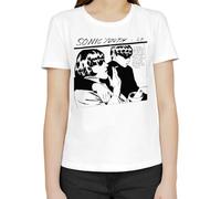 Goo Sonic Youth T-Shirt Femme Classique Col Rond Manches Courtes X-Large