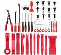 GOOACC Lot de 102 Outils de Retrait de Garnitures - Outil de Retrait de Terminal Automatique - Pince à Clip stéréo - Kit de Levier de réparation de Tapisserie d'ameublement de Voiture - Crochet de