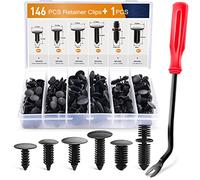 GOOACC Lot de 146 clips de fixation universels en nylon pour pare-choc et arbre de Noël à double extrémité