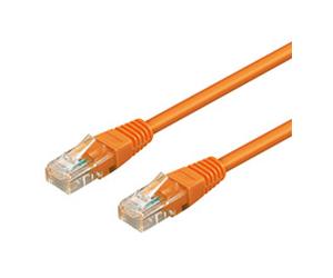 Goobay 0.5m 2xRJ-45 Cable câble de réseau Orange 0,5 m