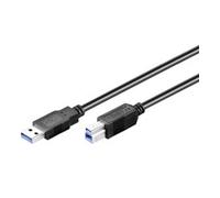 Goobay 0.5m USB 3.0 A/B câble USB USB 3.2 Gen 1 (3.1 Gen 1) 0,5 m USB A USB B Noir