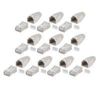 Goobay 10 prises et manchons pour prise RJ45 catégorie 5 blindée