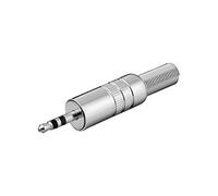 Goobay Fiche Jack 11017 – 3,5 mm stéréo, structure en métal avec protection anti-torsion