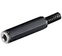 Goobay 11070 Prise Jack - 6 35 mm - stéréo - version en plastique avec protection anti-torsion