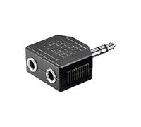 Goobay 11104 Adaptateur de Casque AUX ; Jack 3 5 mm 1 vers 2 - Connecteur Jack 3 5 mm (3 Broches stéréo) > 2 Prises Jack 3 5 mm (3 Broches stéréo)