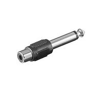 Goobay 11118 6.35 mm RCA Noir Adaptateur pour Câble 6.35 mm RCA Male Connector/Female Connector Noir