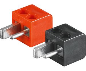 Goobay 11250 connecteur de fils Loudspeaker Noir, Rouge