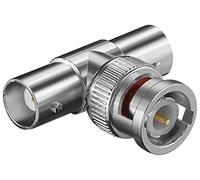 Goobay 11344 Connecteur BNC > 2 raccords BNC - adaptateur en T ; avec contacts dorés