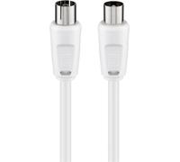 Goobay 11510AK150 Câble de Raccordement Antennes (<70 dB), Double Blindage, 1.5m Longueur