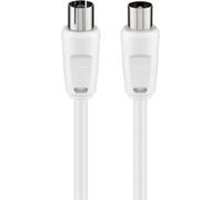 Goobay 11511 câble coaxial 2,5 m Blanc