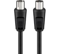 Goobay 11564 câble coaxial 10 m Noir