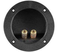 Goobay 11663 Terminal pour haut-parleur - rouge/noir, rond avec anneau de couleur