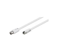 Goobay 11726 Câble de Raccordement SAT/Antennes (<70 dB), Double Blindage, 1.5m Longueur