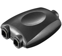 Goobay 11921 Toslink Digital Audio Splitter 1 to 2, noir, noir - Toslink femelle > 2x Toslink femelle
