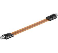 Goobay 11953 Câble Passe Fenêtre Sat, Extrêmement Plat, 0.3mm Diamètre De La Gaine, 0.2m Câble Longueur