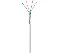 Goobay 15014 Câble réseau CAT 5e, SF/UTP, gris, 100 m - CU, AWG 26/7 (stranded), PVC