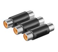 Goobay 2 Pièces Adaptateur Audio 3 X Cinch Raccord
