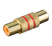 Goobay 2 ST Audio-Adapter XLR 3 Broches vers Cinch, Anneau Rouge 10026