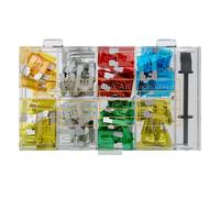 Goobay 20342 Assortiment de fusibles automobiles, 101 pièces - Fusibles plats, 19,1 x 5,1 x 18,5 mm
