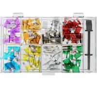 Goobay 20357 Assortiment de fusibles pour l'automobile, 101 pcs. - Fusibles pour l'automobile mini, 16,7 x 11,2 x 3,81 mm