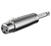 Goobay 27451 Adaptateur XLR, AUX jack 6,35 mm mono mâle vers XLR femelle - XLR femelle (3 broches) > jack 6,35 mm mâle (2 broches, mono)