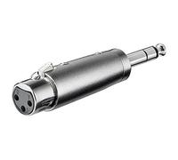 Adaptateur XLR femelle 3pins > Jack 6.35 mâle stéréo G