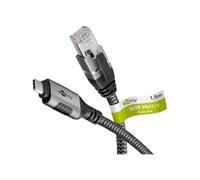goobay 2m Câble USB-C vers RJ45 Ethernet CAT 6 pour une connexion Internet filaire stable avec routeur/modem/commutateur réseau/remplace l’adaptateur USB vers RJ45 / 1 Gbit/s - 70698