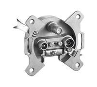 goobay 3-way antenna-wall-socket - Prise d'antenne - montable sur mur - 10 dBi