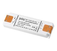 goobay 30002 Set 12-20 Transformateur Slim 230V (AC) à 12V (DC) / pour lampes LED de 0,5 à 20 watts / plastique / E10 / blanc / orange