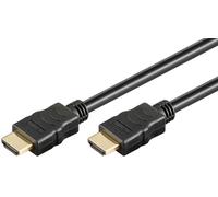 Goobay 31887 Câble High Speed HDMI™ avec Ethernet, plaqué or, 10 m, noir - HDMI™ mâle (type A) > HDMI™ mâle (type A)