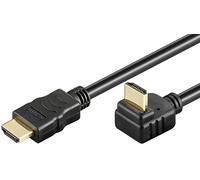 Goobay 31923 Câble High Speed HDMI avec Ethernet, Doré, Noir, 3m Longueur de Câble, 6mm Diamètre